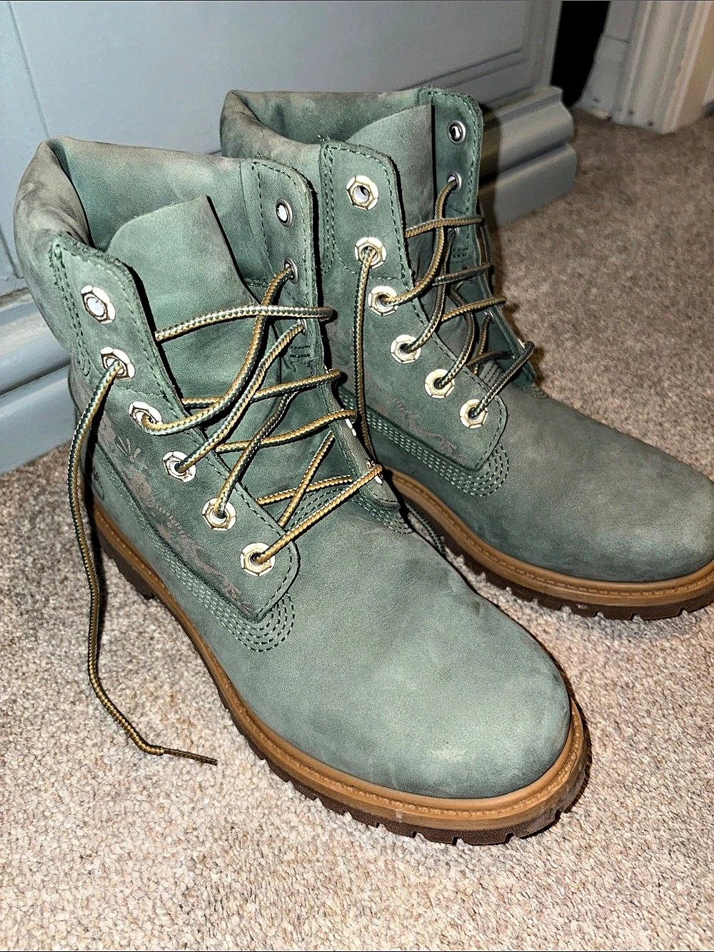 Timberland Green Lace-Up Boots
